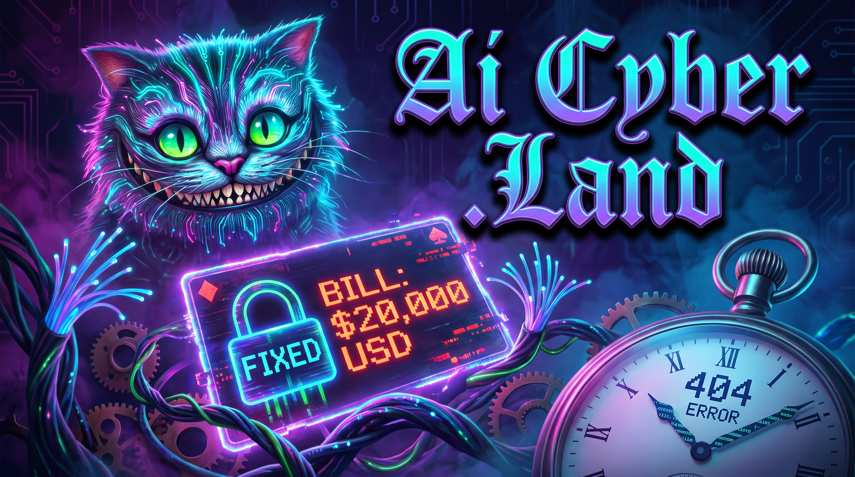 Episode card for AiCyber.Land #20 - My AI Project's $20,000 Bill & The Fix